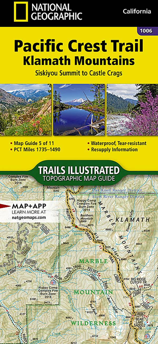 National Geographic PCT: Klamath Mountains Map product image