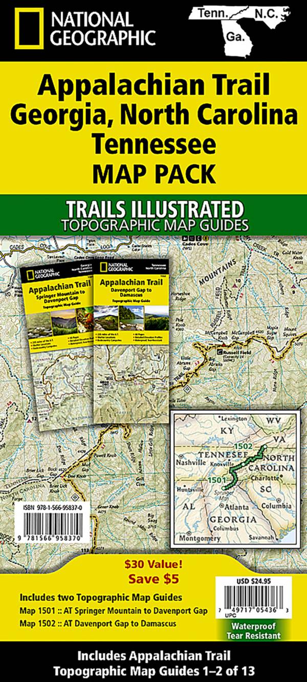 National Geographic AT, GA, NC, TN Map Pack product image
