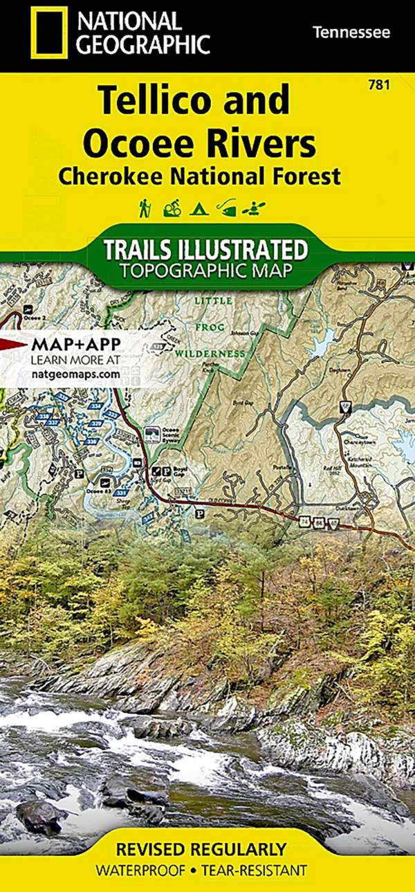 National Geographic Tellico and Ocoee Rivers Map product image