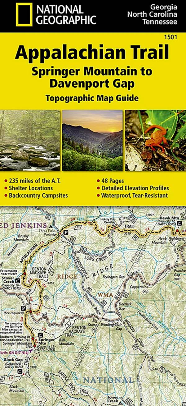 National Geographic AT Springer Mountain Map product image