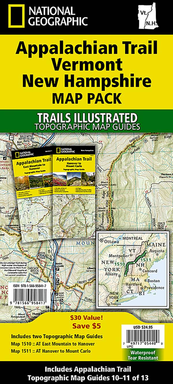 National Geographic AT VT NH Map Pack product image
