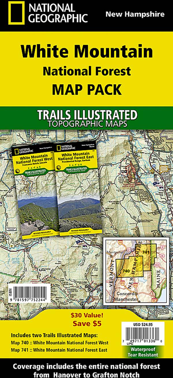 National Geographic White Mountains Map Pack product image