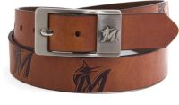 Eagles Wings Men's Miami Marlins Leather Belt