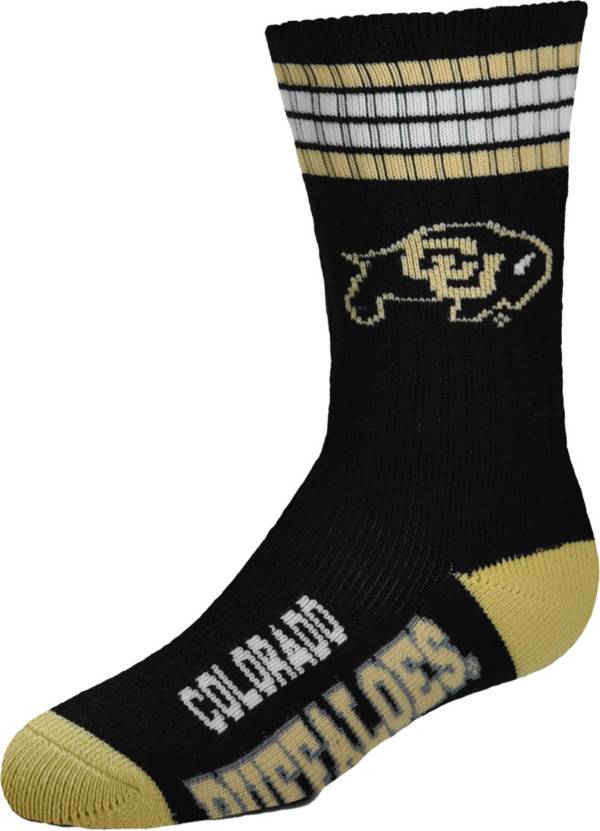 For Bare Feet Youth Colorado Buffaloes 4-Stripe Deuce Socks product image