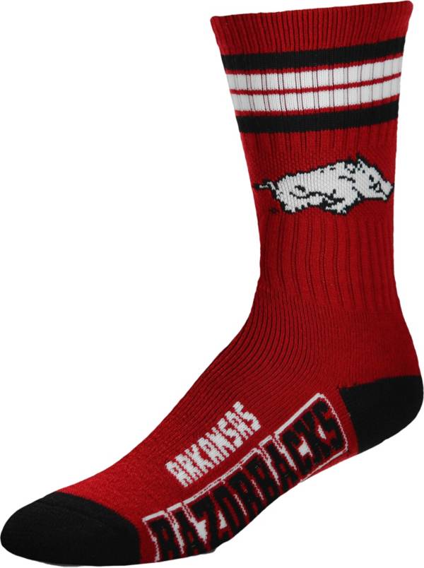 For Bare Feet Youth Arkansas Razorbacks 4-Stripe Deuce Socks product image