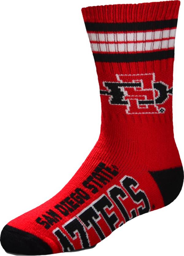 For Bare Feet Youth San Diego State Aztecs 4-Stripe Deuce Socks | Dick ...