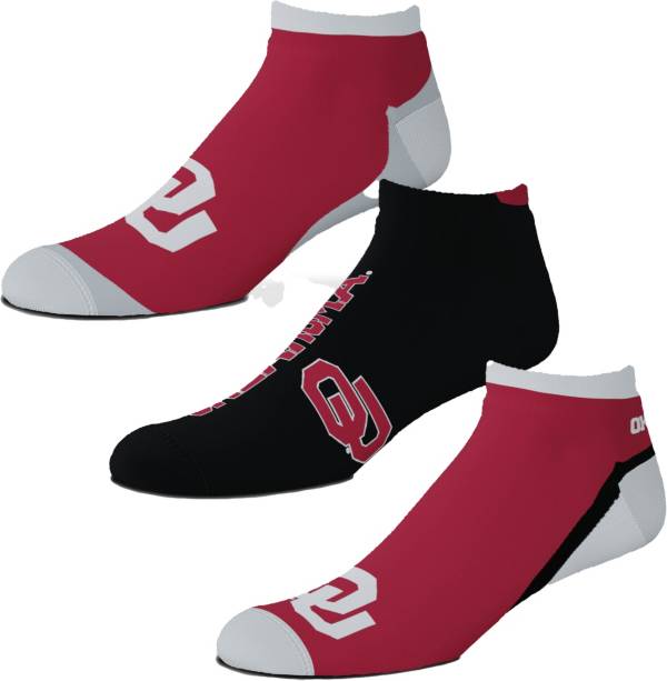 For Bare Feet Oklahoma Sooners 3 Pack Socks product image