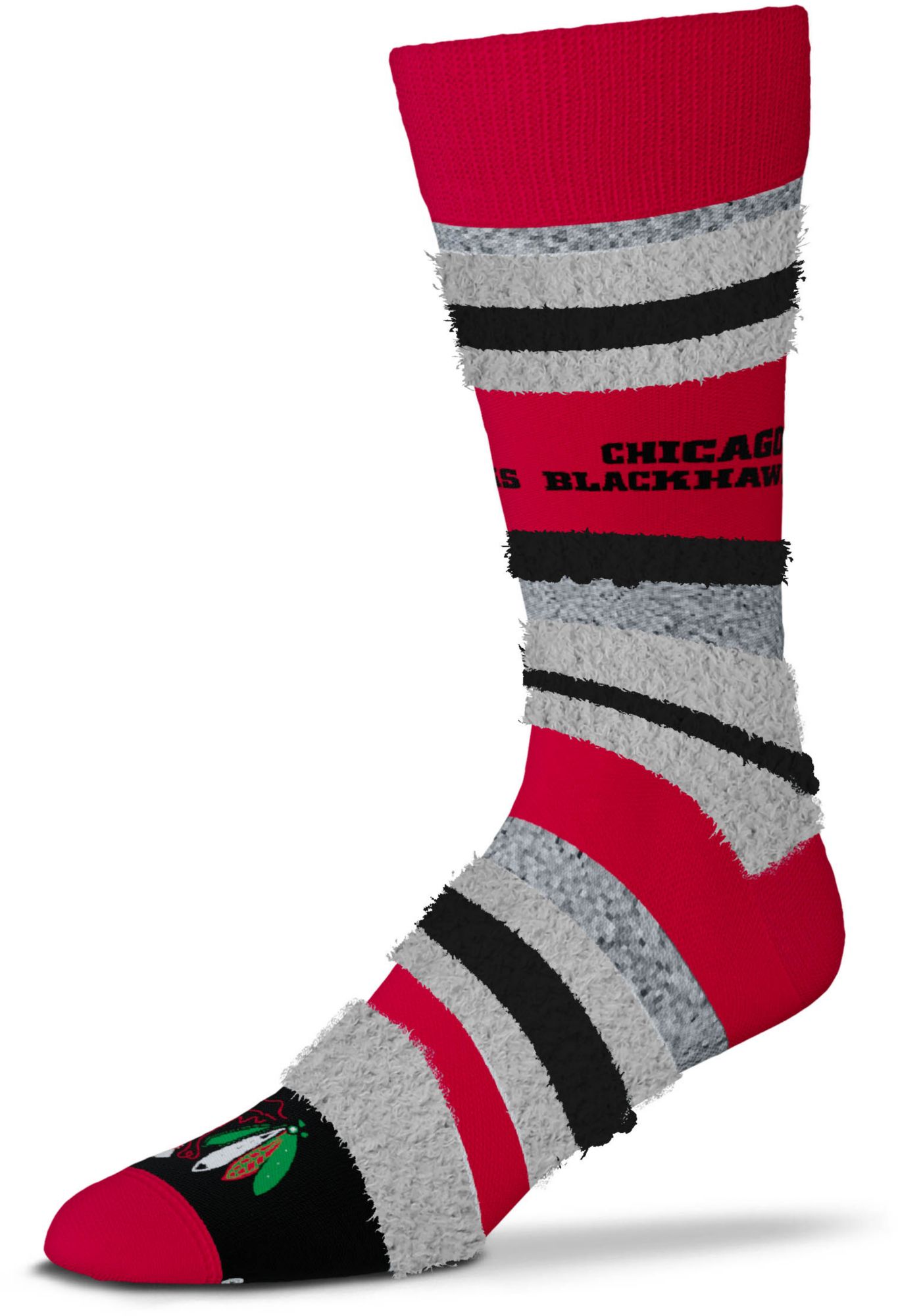 For Bare Feet Chicago Blackhawks Mountain Stripe Socks