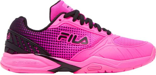 Pink and outlet black filas