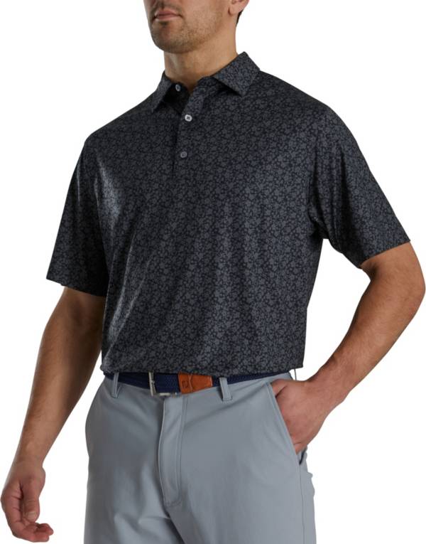 FootJoy Men's Painted Floral Lisle Self Collar golf Polo product image