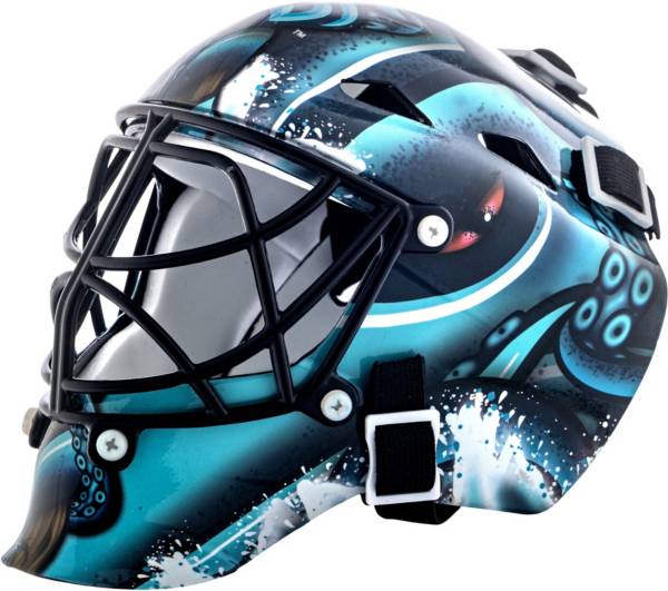  Franklin Sports NHL Goalie Mask Tracker - Micro Mask Tracking  - all 32 teams available - Seattle Kraken : Field Hockey Goaltenders  Helmets : Sports & Outdoors