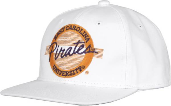 The Game Men's East Carolina Pirates White Circle Adjustable Hat product image