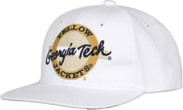 The Game Men's Georgia Tech Yellow Jackets White Circle Adjustable Hat product image