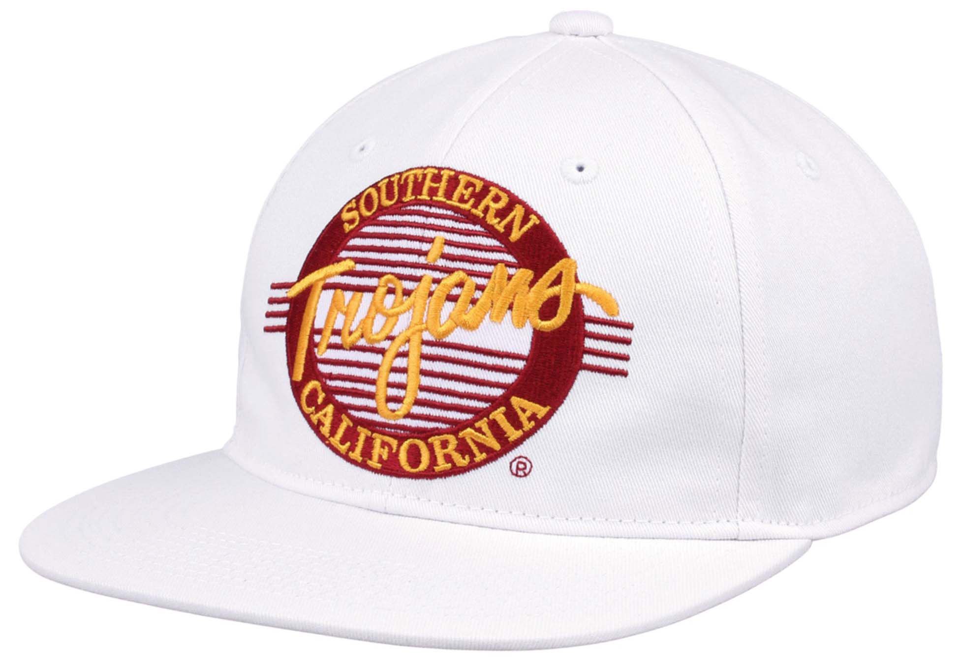 The Game Men's USC Trojans White Circle Adjustable Hat product image
