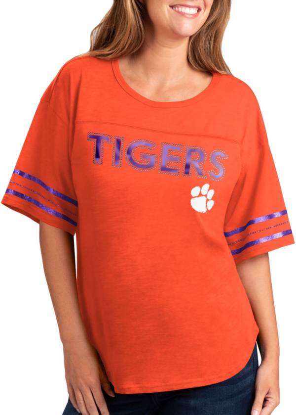 G-III For Her Women's Clemson Tigers Orange Extra Point T-Shirt product image