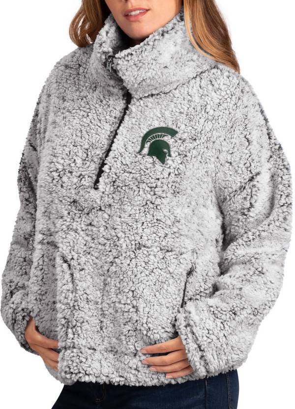 G-III for Her Women's Michigan State Spartans Grey Last Score Sherpa Jacket product image