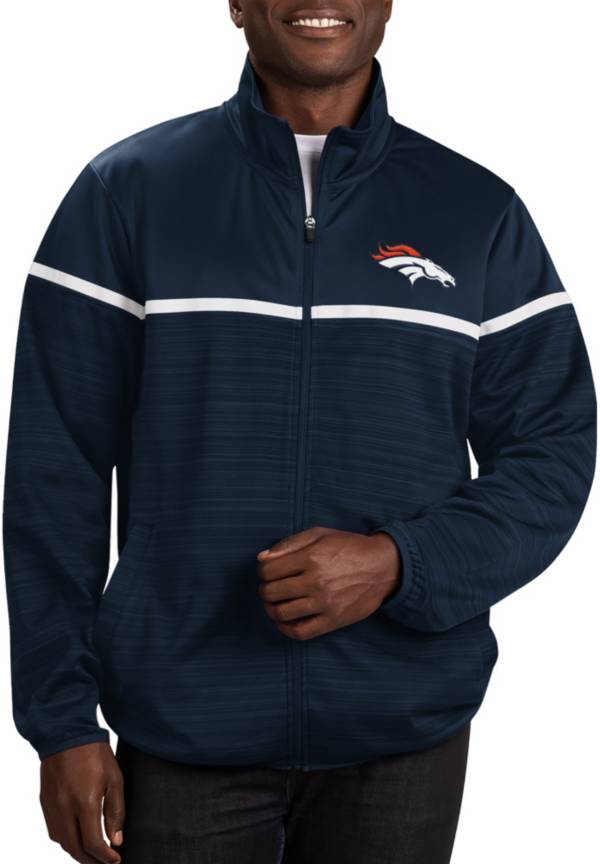 G-III Men's Denver Broncos Huddle Full-Zip Navy Track Jacket product image