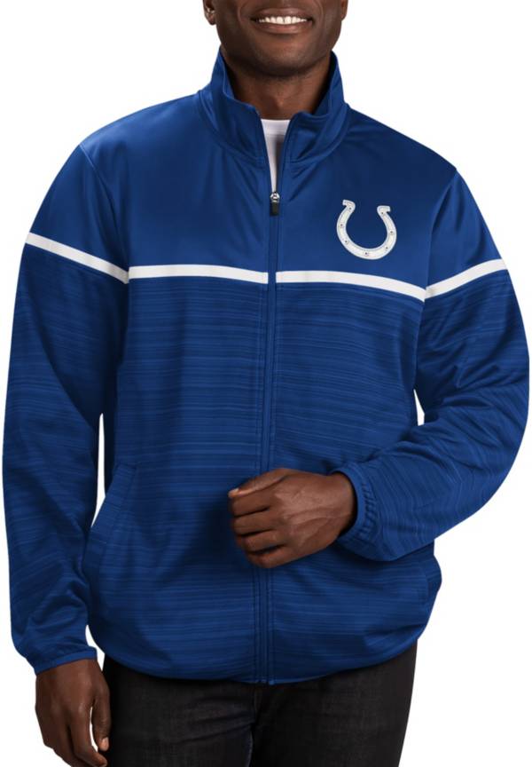 G-III Men's Indianapolis Colts Huddle Full-Zip Blue Track Jacket product image