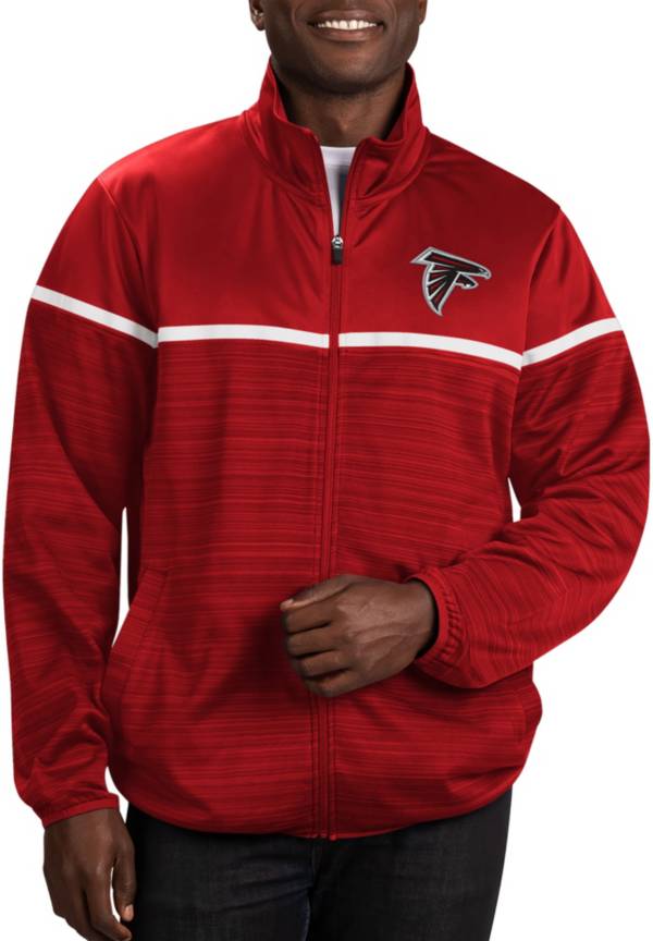 G-III Men's Atlanta Falcons Huddle Full-Zip Red Track Jacket product image