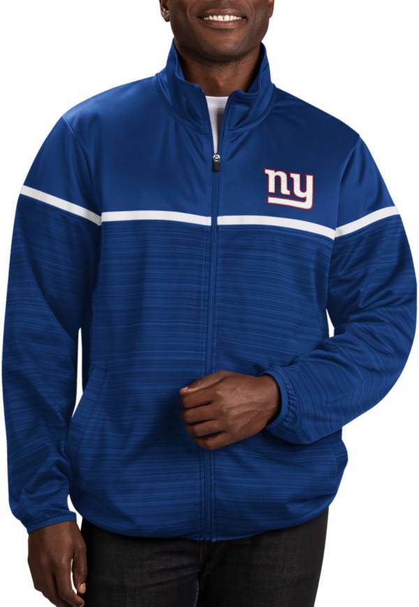 G-III Men's New York Giants Huddle Full-Zip Royal Track Jacket product image
