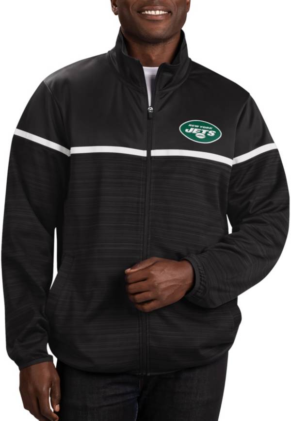 G-III Men's New York Jets Huddle Full-Zip Black Track Jacket product image