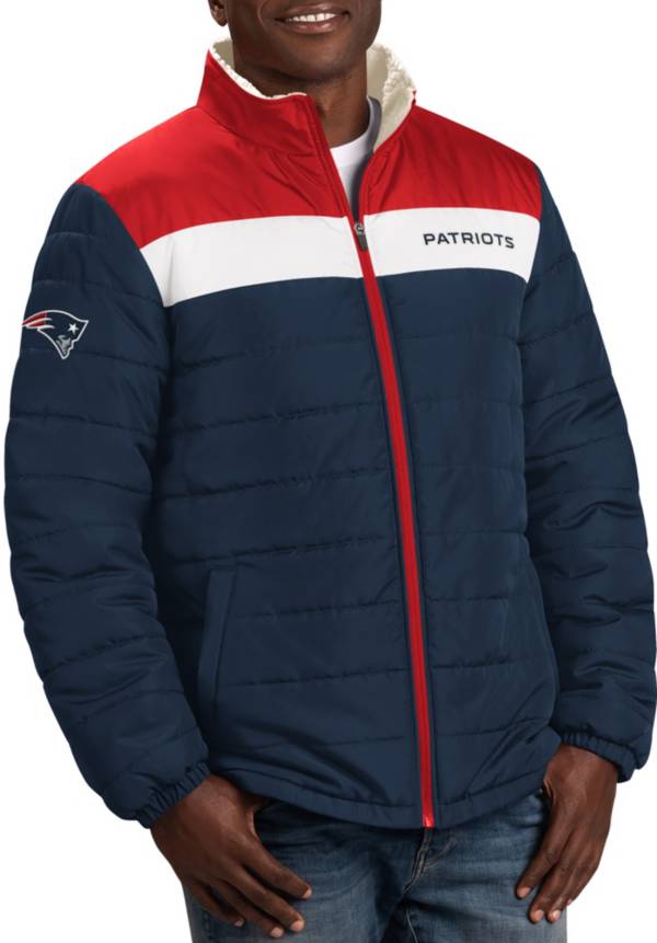 G-III Men's New England Patriots Perfect Game Navy/Red Full-Zip Jacket product image