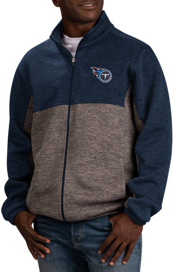 G-III Men's Tennessee Titans Outfielder Grey/Navy Full-Zip Jacket product image