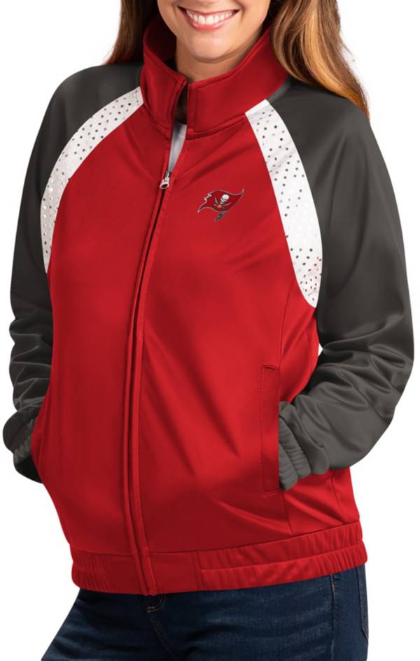 G-III Women's Tampa Bay Buccaneers Confetti Red/Black Track Jacket product image