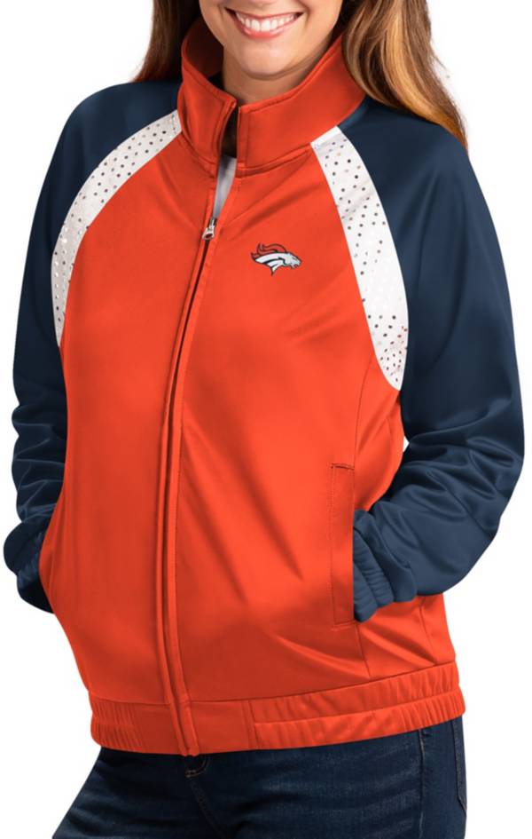G-III Women's Denver Broncos Confetti Navy/Orange Track Jacket product image