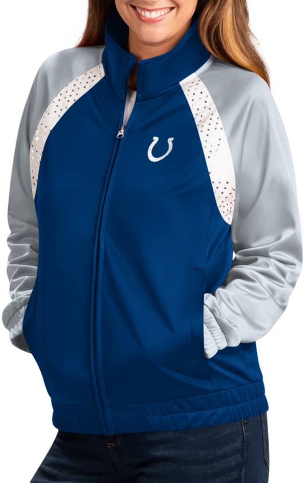 G-III Women's Indianapolis Colts Confetti Blue/White Track Jacket product image