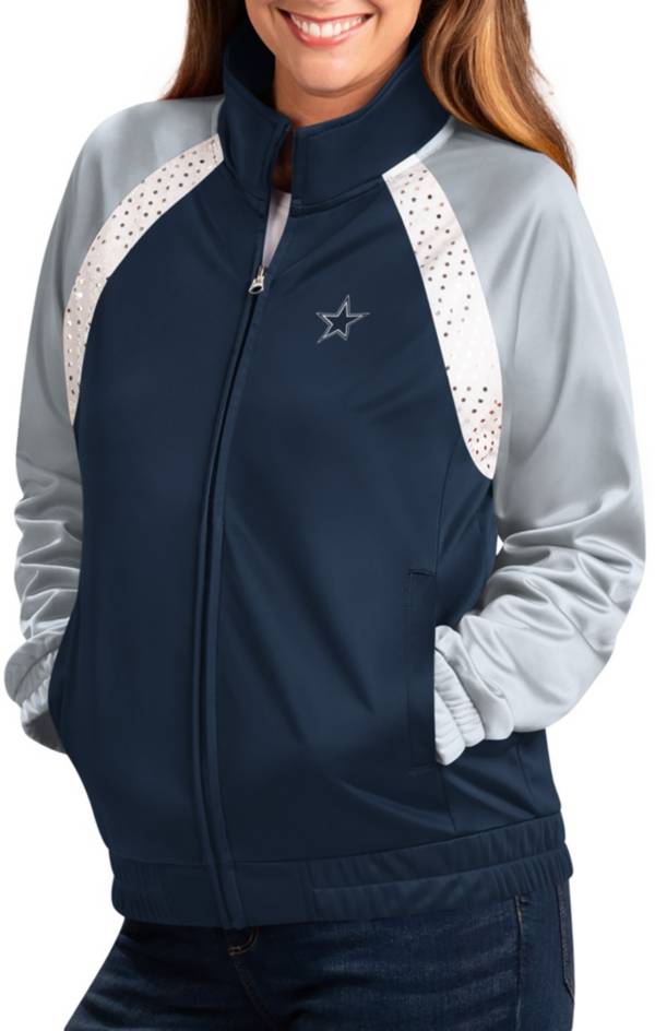 G-III Women's Dallas Cowboys Confetti Navy/Grey Track Jacket product image
