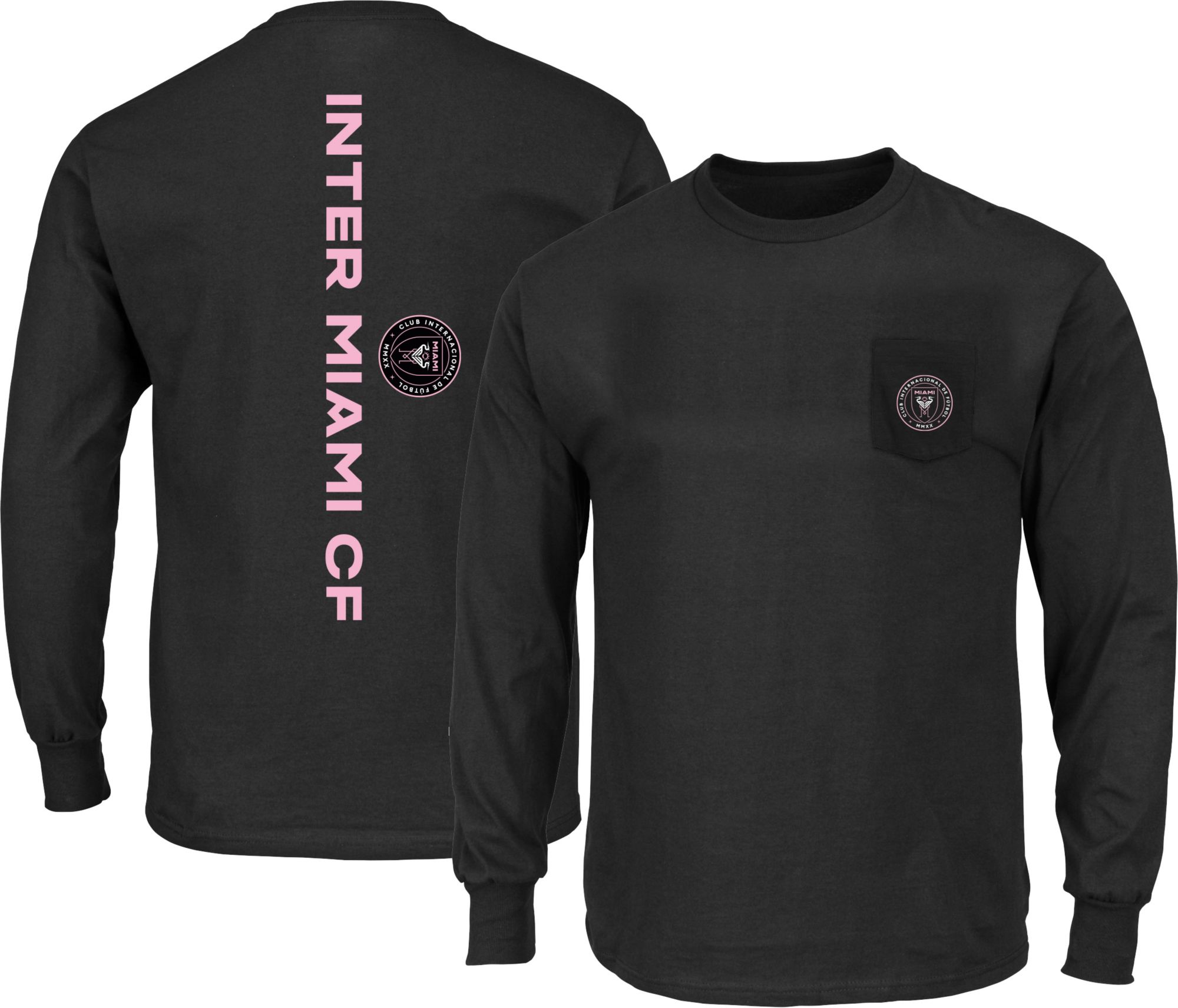 MLS Big & Tall Inter Miami CF One Pocket Black Sleeve Shirt product image