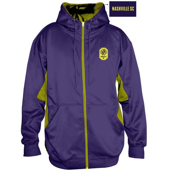 MLS Big & Tall Nashville SC Navy Fleece Full-Zip Hoodie product image