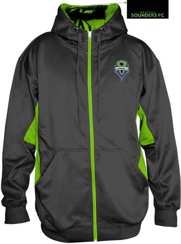 MLS Big & Tall Seattle Sounders Black Fleece Full-Zip Hoodie product image