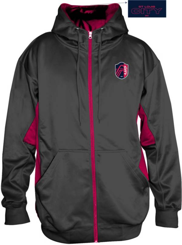 MLS Big & Tall St. Louis City SC Navy Fleece Full-ZipHoodie product image