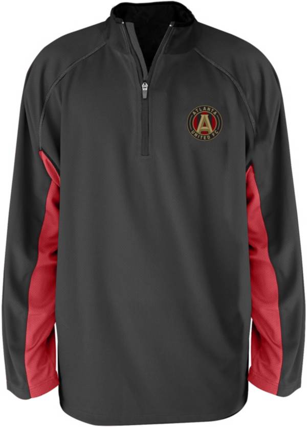 MLS Big & Tall Atlanta United FC 1/4 Zip Black Quarter-Zip Pullover Shirt product image