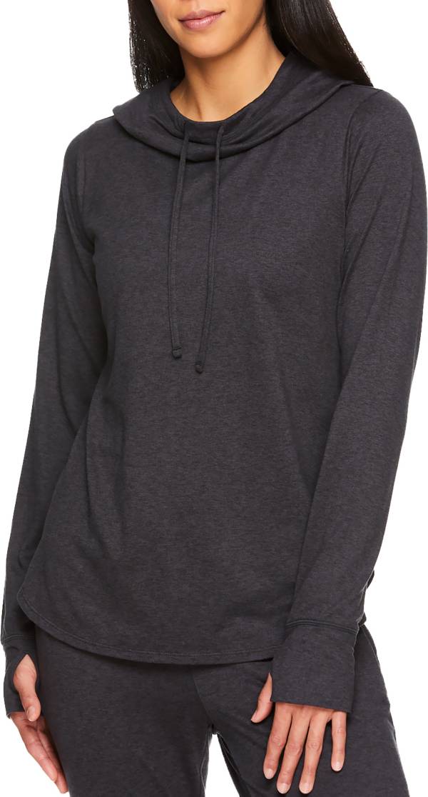 GAIAM, Tops, Gaiam Womens Dark Blue Zen Hoodie Sweatshirt S