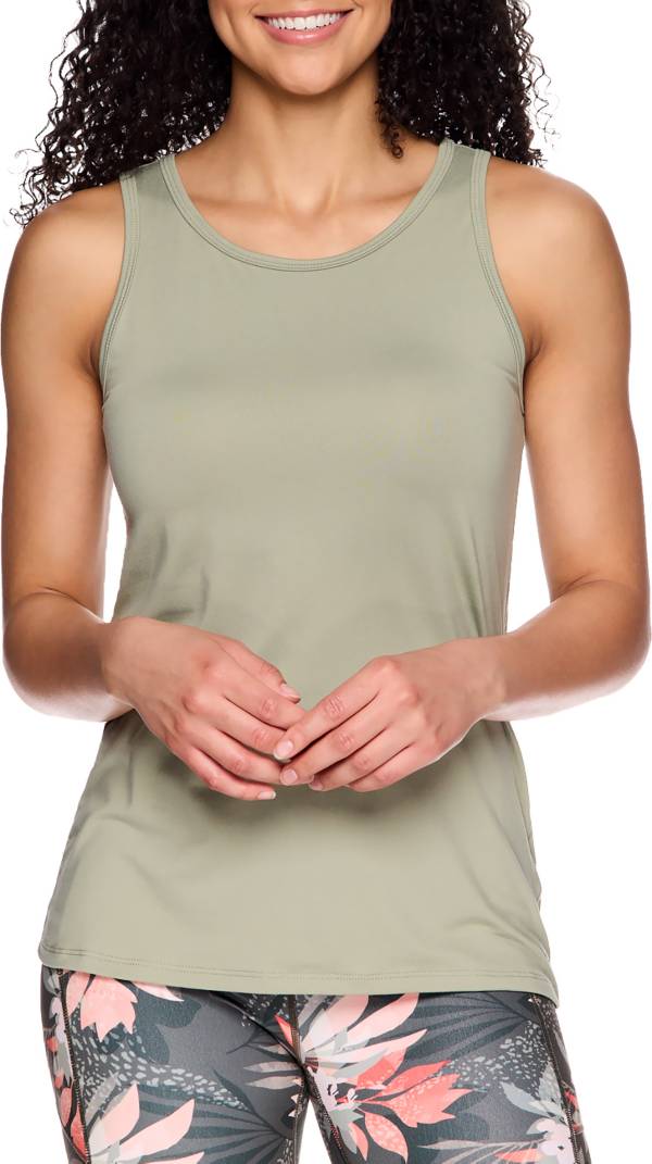 Gaiam Women's Racerback Yoga Tank Top - Long Workout & Gym Shirt