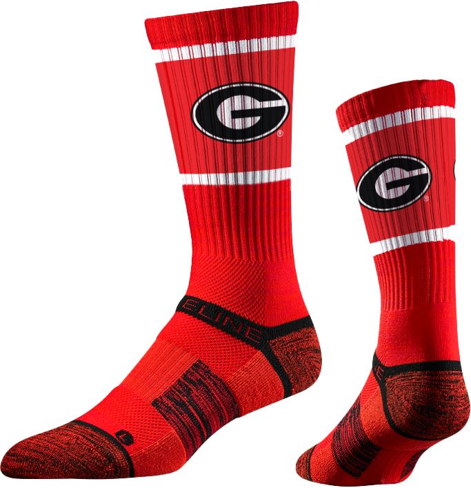 Strideline Georgia Bulldogs Logo Crew Socks