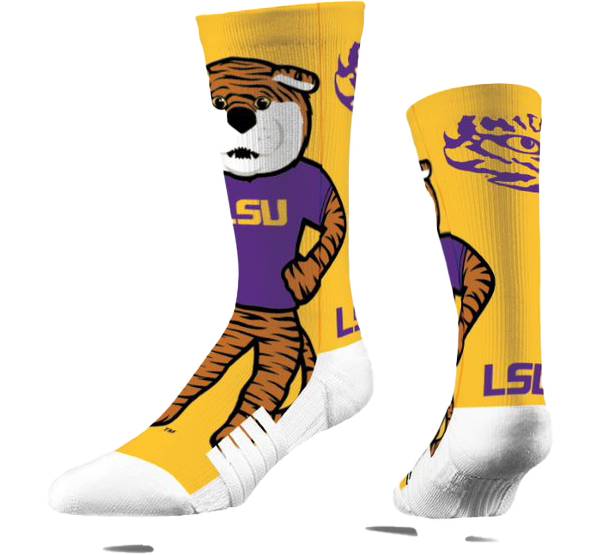 Strideline LSU Tigers Mascot Crew Socks product image