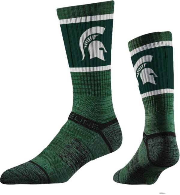 Strideline Michigan State Spartans Logo Crew Socks product image