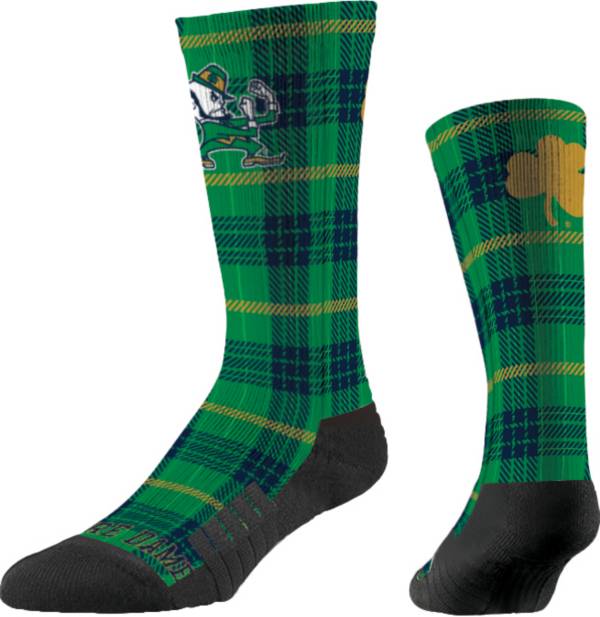 Strideline Notre Dame Fighting Irish Plaid Crew Socks product image