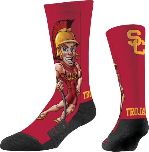 Strideline USC Trojans Mascot Crew Socks