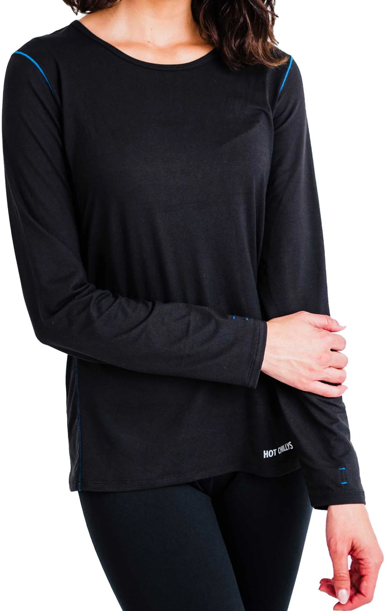 Hot Chillys Damen 3D-Strickunterteil - Mittelschwere Basisschicht Mit Geruchskontrolle, Schwarz