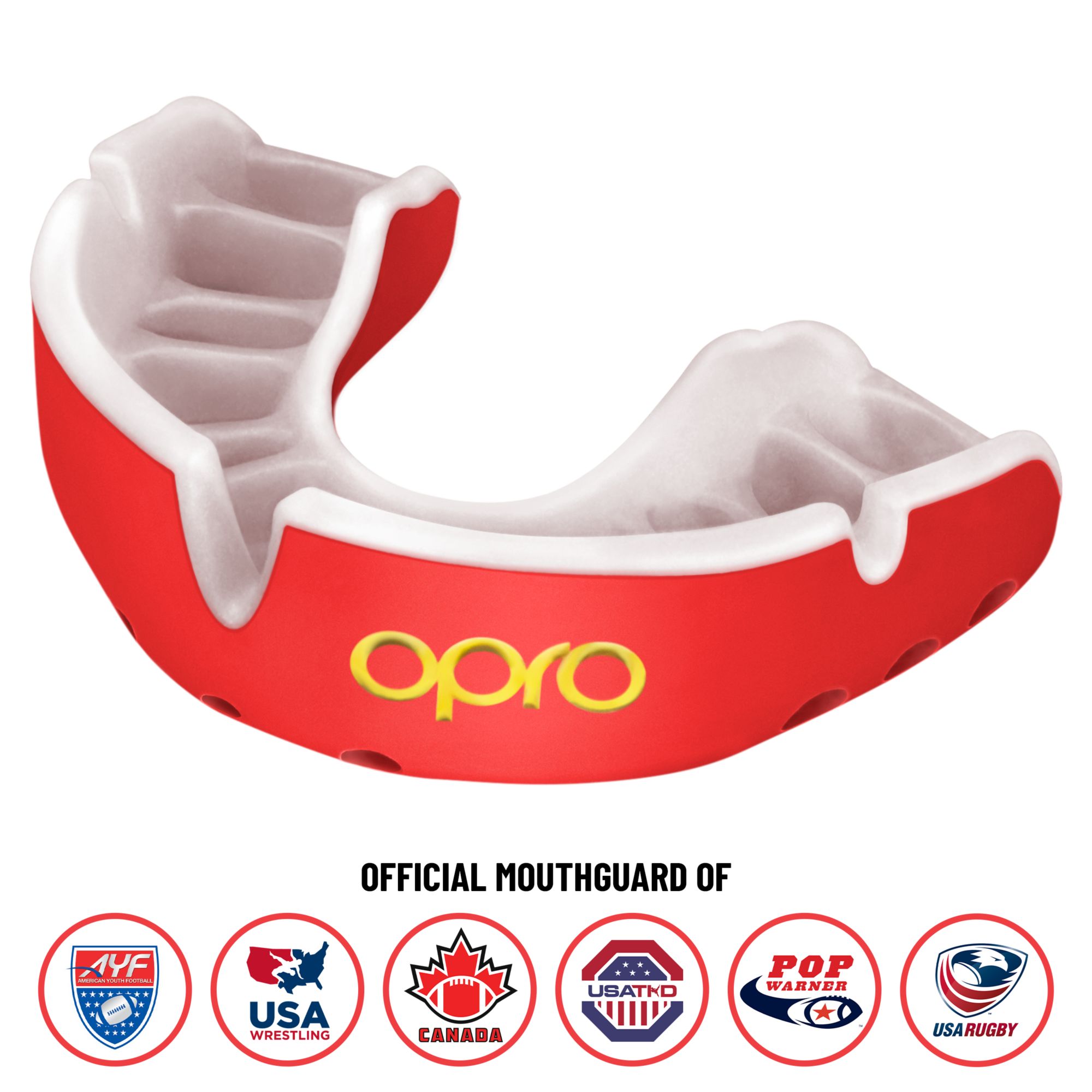 OPRO Adult Self-Fit Gold Mouth guard product image