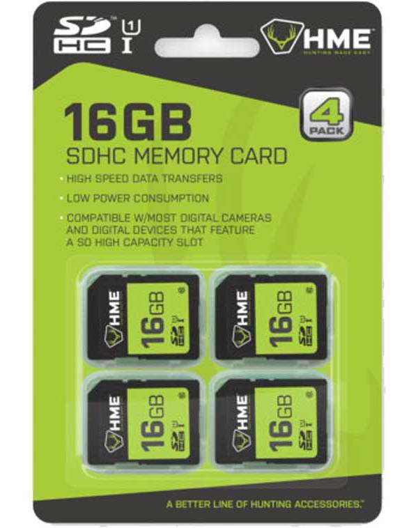 HME 16GB SDHC Memory Card – 4 Pack product image