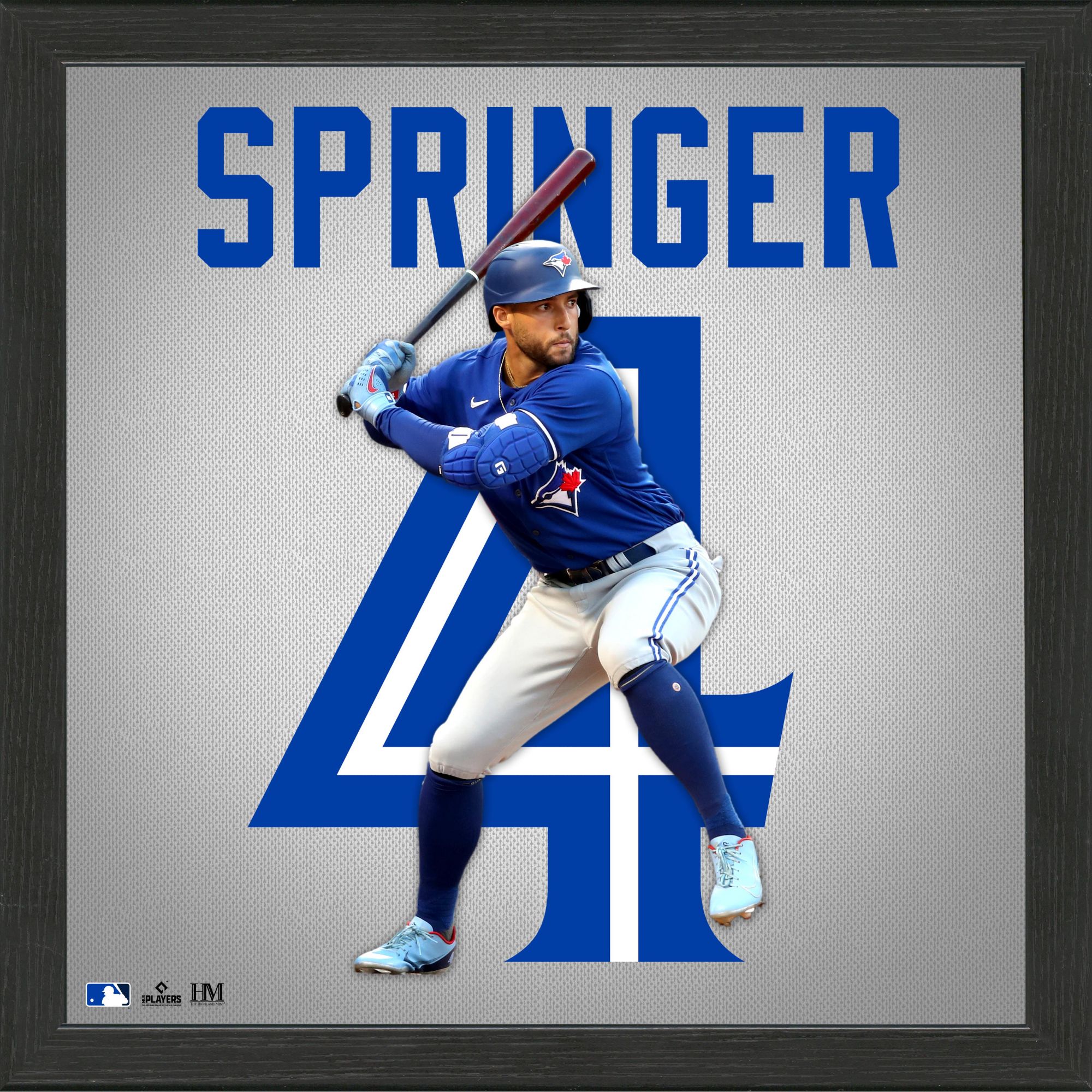 Highland Mint Toronto Blue Jays George Springer Impact Jersey Framed Photo