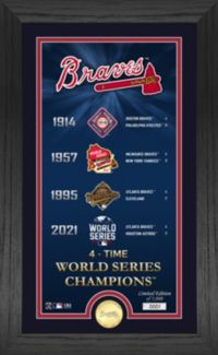 Dick's Sporting Goods Highland Mint Atlanta Braves 4-Time World Series  Champions Gold Coin & Ticket Collection