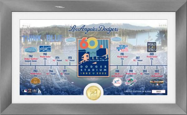 Highland Mint Los Angeles Dodgers 60th Anniversary Timeline Pano Bronze Coin Photo Mint product image