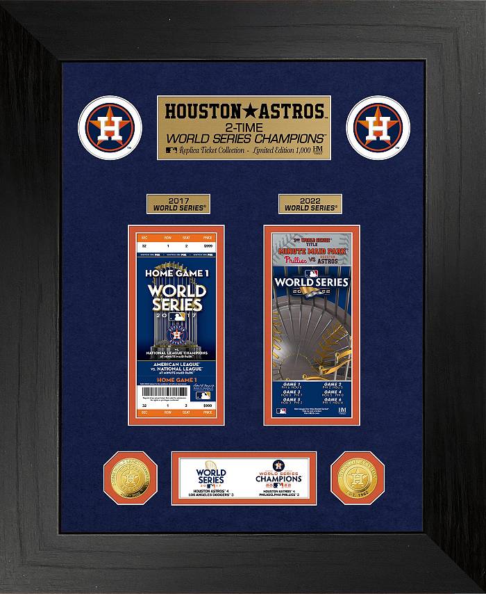 Highland Mint 2022 World Series Champions Houston Astros 2-Time Champs Gold  Coin & Ticket Collection